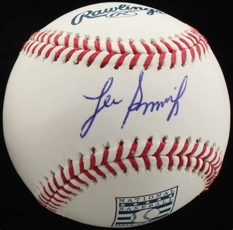 lee smith baseball autograph